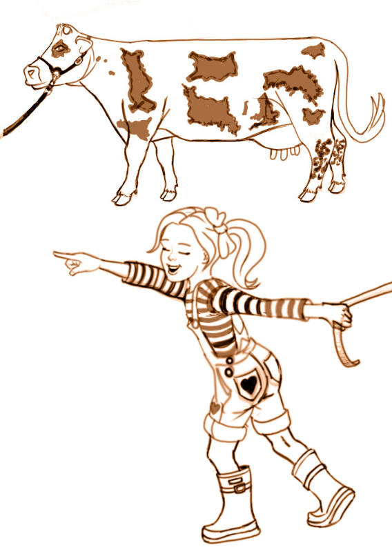 Personnages de la Ferme des petites Normandes